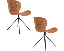 Zuiver OMG LL Eetkamerstoelen Bruin - Set van 2