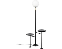 Zuiver Orion Vloerlamp/ Staande lamp met bijzettafel - Zwart