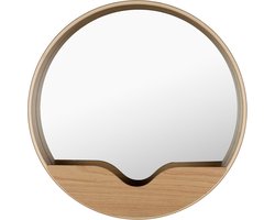 Zuiver Round Wall Spiegel/ Wandspiegel Rond 60 cm Hout - Bruin