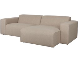Zuiver Sofa Milka 3-zitsbank Chaise longue Rechts Cappuccino