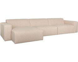 Zuiver Sofa Milka 4,5-zitsbank Chaise longue Links Zand - Crème