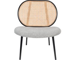 Zuiver Spike Loungestoel Naturel/Grijs
