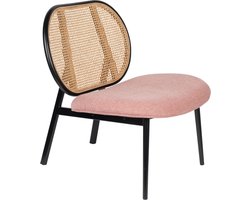 Zuiver Spike Loungestoel Naturel/Roze