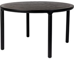 Zuiver Storm Eettafel Rond 128 cm Hout Zwart