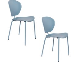 Zuiver The Ocean Chair Eetkamerstoelen Ocean Blue - Set van 2