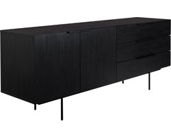 Zuiver Travis Dressoir Eikenhout Zwart