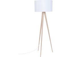 Zuiver Tripod Vloerlamp Met Driepoot Wood Wit