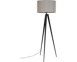 Zuiver Tripod Vloerlamp Met Driepoot Zwart/Grijs