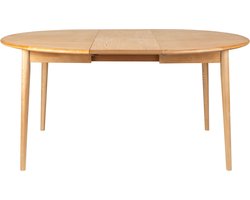 Zuiver Twist Uitschuifbare Eettafel Rond 120/160x120 cm Eikenhout - Beige
