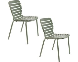 Zuiver Vondel Tuinstoel Groen - Set van 2