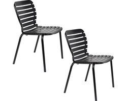 Zuiver Vondel Tuinstoel Zwart - Set van 2