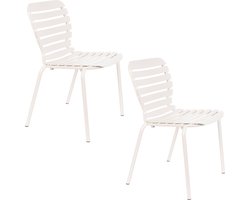 Zuiver Vondel Tuinstoelen Clay Wit - Set van 2