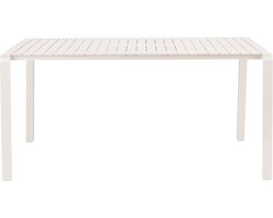 Zuiver Vondel Tuintafel 168,5x87 cm Clay Aluminium Wit