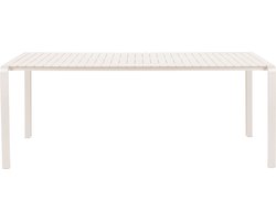 Zuiver Vondel Tuintafel 214x97 cm Aluminium Groen Clay Wit