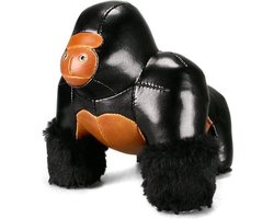 Zuny boekensteun Gorilla Milo black/tan