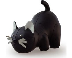 Zuny boekensteun kat zwart/wit