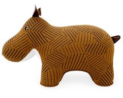 Zuny Kvadrat-Hippo-Razzle Dazzle Bruin-Boekensteun