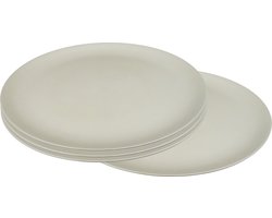 ZUPERZOZIAL - C-PLA, borden, FLAVOUR-IT PLATE, coconut white, wit, 25,5cm, set/4