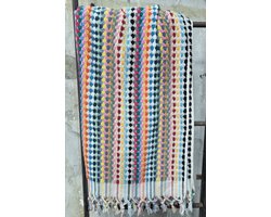 ZusenZomer duurzame luxe handdoek - badlaken - badhanddoek - strandlaken - 100% hoogwaardige katoen van overgebleven garens - BUBBLES - Oeko-Tex - 85 x 175 cm -600 gr/m2