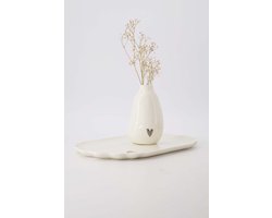 Zusss Cadeauset Keramieken Vaasje En Stylingbord - Verjaardagscadeau - Verjaardag - Cadeau Wit