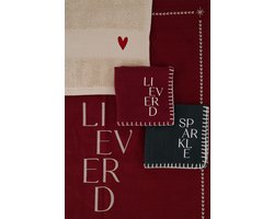 Zusss Cadeauset Keukenset En 2 Vaatdoekjes Lieverd - Verjaardag - Kerst - Sinterklaas - Cadeau Wit