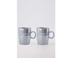 Zusss Cadeauset - Theemok Grijsblauw - Verjaardag - Cadeau Keramiek Grijsblauw