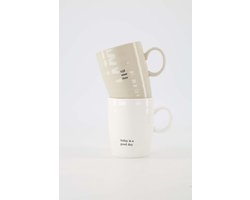Zusss Cadeauset - Theemokken - Verjaardag - Cadeau Keramiek Zand