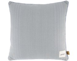 Zusss Cushion Striped 45X45cm - 100% Katoen - Ash Blue - 45X45cm