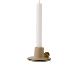 Zusss Kandelaar Keramiek Hartje Keramiek Sand / Gold