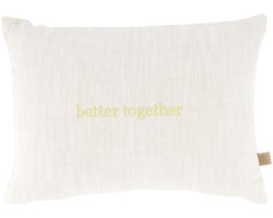 Zusss Kussen Better Together 35X25cm Wit