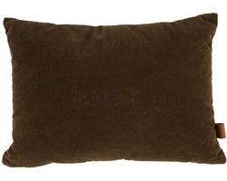 Zusss Kussen Corduroy Liefs 35X25cm Bruin Bruin