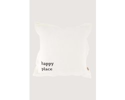 Zusss Kussen Happy Place 45X45cm Wit