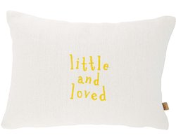 Zusss Kussen Little And Loved 35X25cm 100% Katoen Off White / Oker