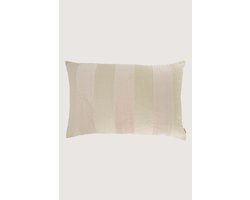 Zusss Kussen Streep Katoen/Velvet 60X40cm 100% Katoen Sand