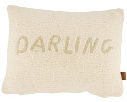 Zusss Kussen Teddy Darling 35X25cm Zand Beige