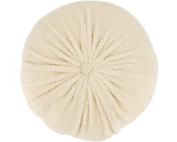 Zusss Kussen Teddy Rond Ø40cm Zand Beige
