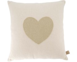 Zusss Kussen Tufted Hart 45X45cm Beige