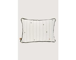 Zusss Kussen You Are The Sun Hartjes 35X25cm 100% Katoen Off White / Green