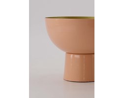 Zusss Schaal Op Voet Metaal Metaal Roze/ Goud