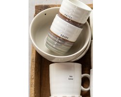 Zusss Set Van 2 Koffiemokken Enjoy/Happy Wit