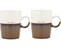 Zusss Set Van 2 Theemokken Tea Time - Cadeau Wit