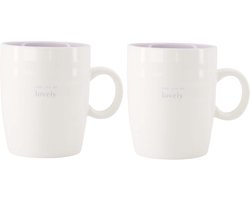 Zusss Set Van 2 Theemokken You Are So Lovely - Cadeau Wit