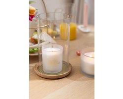 Zusss Windlicht Hout Glas / Hout Naturel