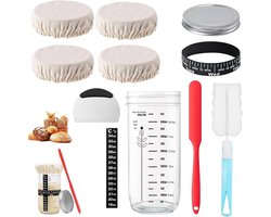 Zuurdesem fermentatie kit - perfect voor thuisbakkers - 1 stuk - glas