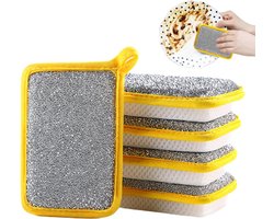 ZVD Afwasspons, dubbelzijdige keukendoek, multifunctionele absorberende spons, afwasborstel, afwasgereedschap voor in de keuken (5 stuks)