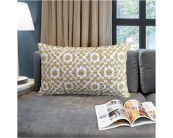 Zwaar Borduurwerk Kussenhoezen – Luxe Katoen Fluweel Kussenhoezen – Sierkussens Voor Bank Slaapkamer En Woonkamer