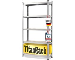 Zwaar Metalen Rek voor Kelders en Magazijnen, 180x90x60 cm, 5 Verstelbare Planken, TÜV/GS-gecertificeerd