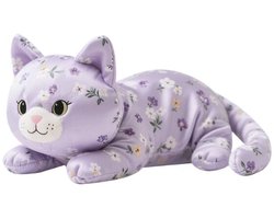 Zwangerschapskussen - Slaapkussen Serie - Zijslaper Kussen - Verkoelend IJszijden Stof - Schattige Katvorm - 50 Centimeter - Paarse Kleur - Ondersteuning Rug - Buikslapers - Maternity Pillow - Comfortabel Slapen