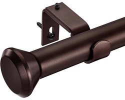 Zware Bronzen Gordijnroede - Verstelbare Roede - Raambekleding Ophangen - Extra Stevig Ontwerp - 122 tot 213 cm - Brons