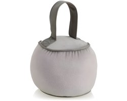 Zware deurstopper met handgreep - 1,8 kg deurblokker voor ramen en deuren - Taupe kleur - Geschikt voor diverse vloertypes